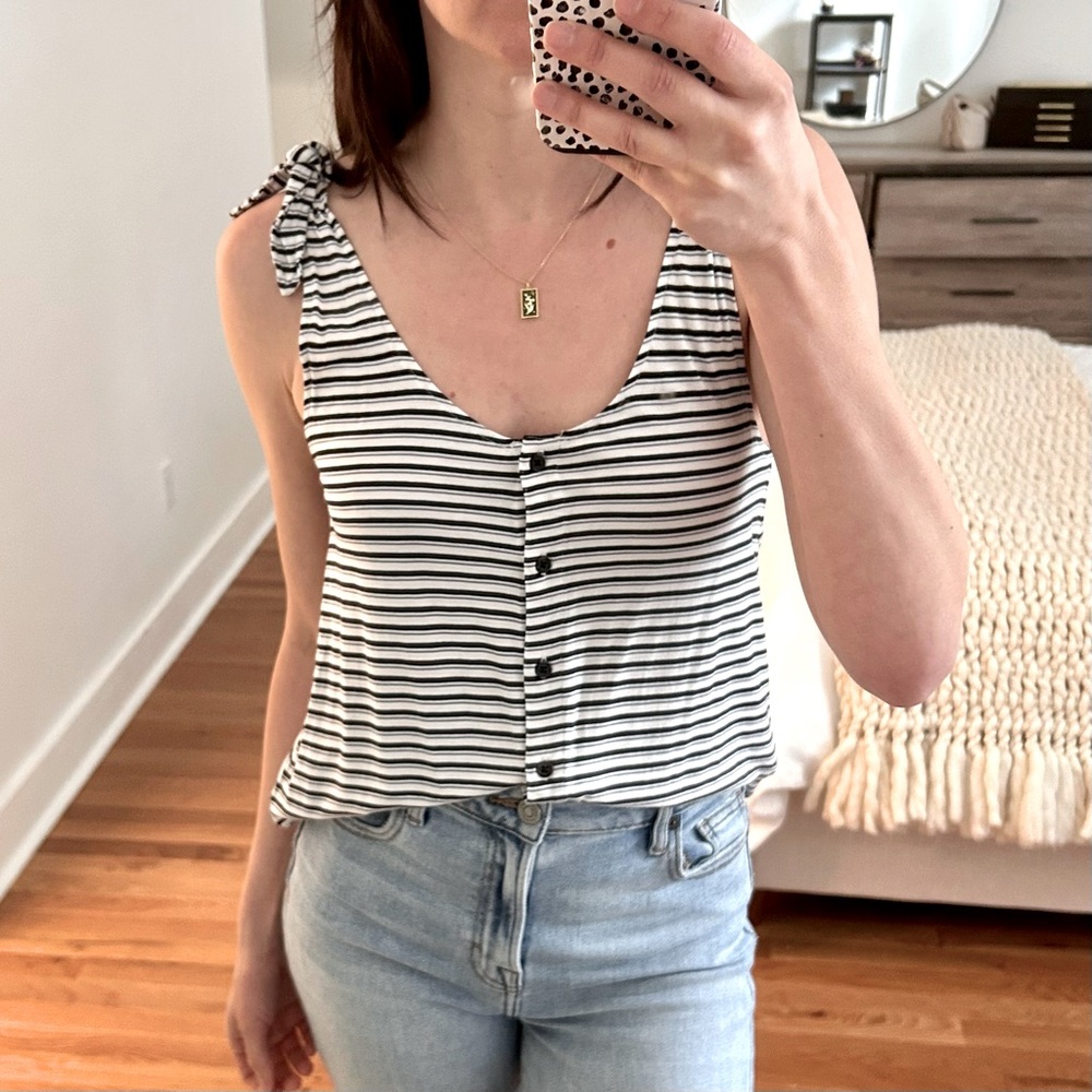 Cupcakes and Cashmere Striped Tank